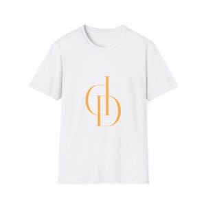 Minimalist Monogram T-Shirt, Soft Cotton Crewneck Tee, Front Print Logo (Unisex)