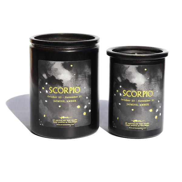 Scorpio Candle Etsy