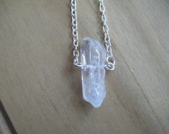 Spiritual Inspirational Higher Vibrational Healing Angel Aura Rainbow Quartz Pendant Necklace Gemstone Crystal Light Body Integration Cosmic