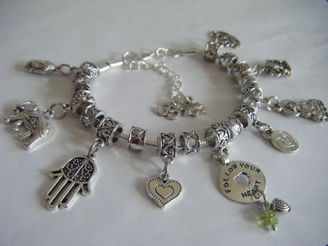 Spiritual Inspirational Healing Charm Bracelet Follow Your | Etsy