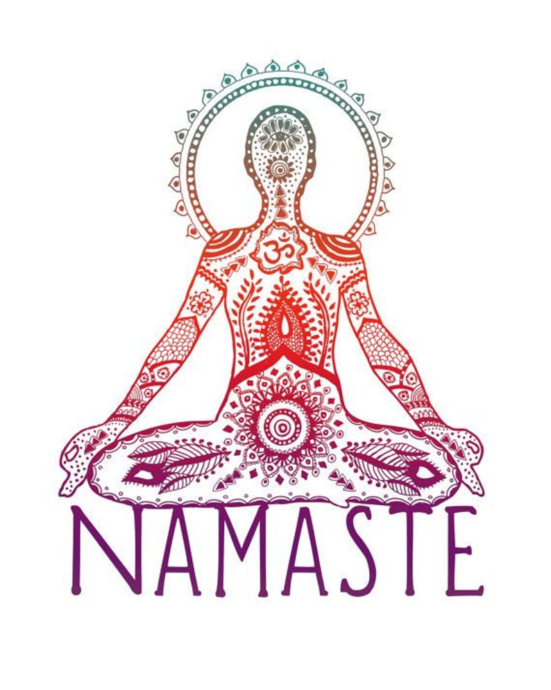 Spiritual Inspirational Healing Namaste The Light in Me Honors The Light in You Peace Sign Unisex Men Woman Vegan Yoga Buddha Chakras