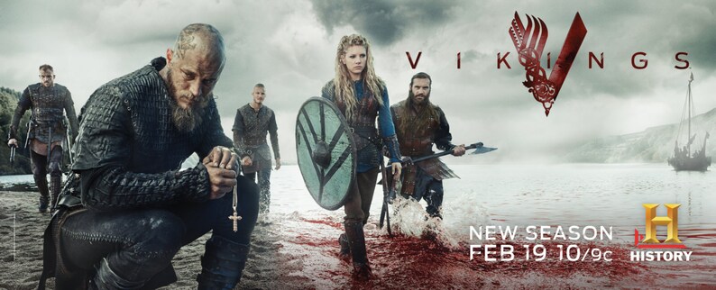 VIKINGS History Channel Thors Hammer Necklace Ragnar Lagertha Floki Bjorn TV Series Crow Ship Dragon Runes