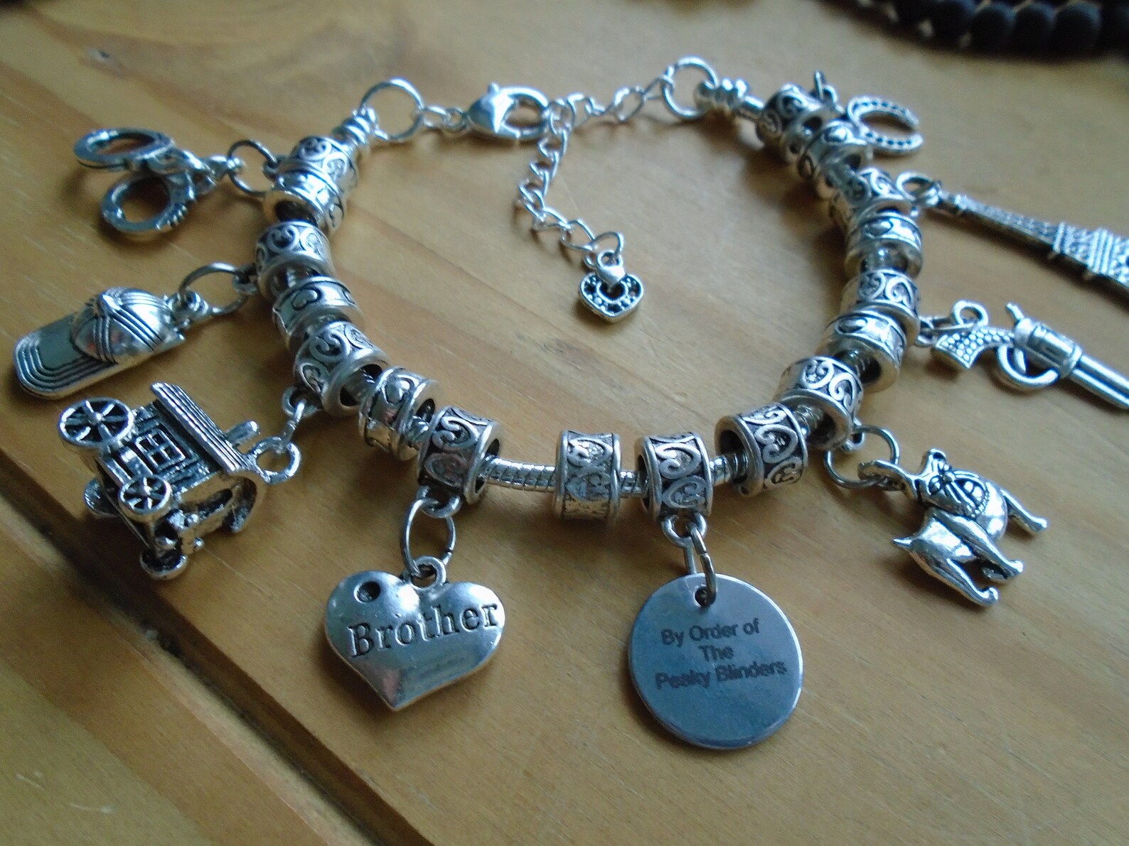 Peaky Blinders I Heart Thomas Shelby Charm Bracelet BBC TV Etsy