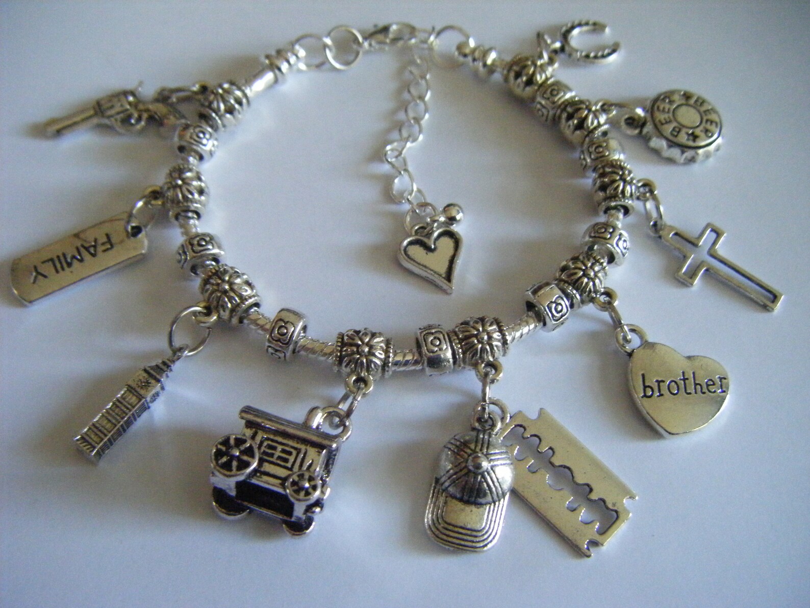 Peaky Blinders Thomas Shelby Charm Bracelet BBC TV Series Cap Etsy