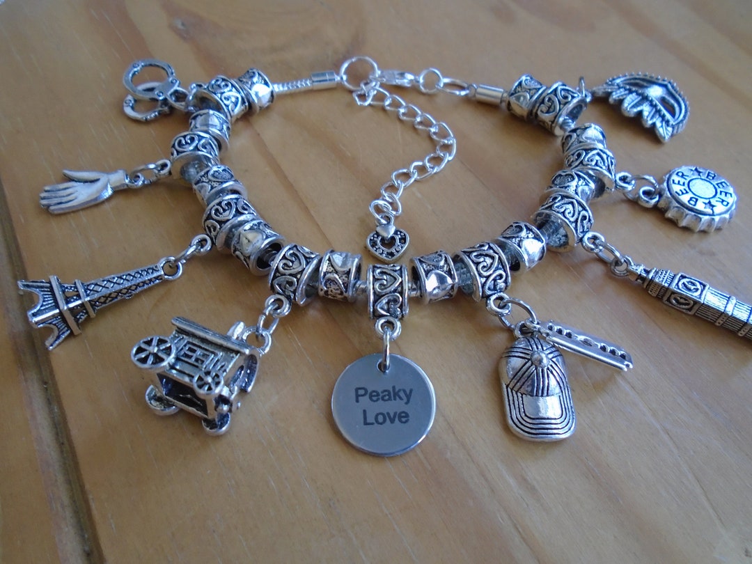 Peaky Blinders Love Thomas Shelby Charm Bracelet BBC TV Series Etsy