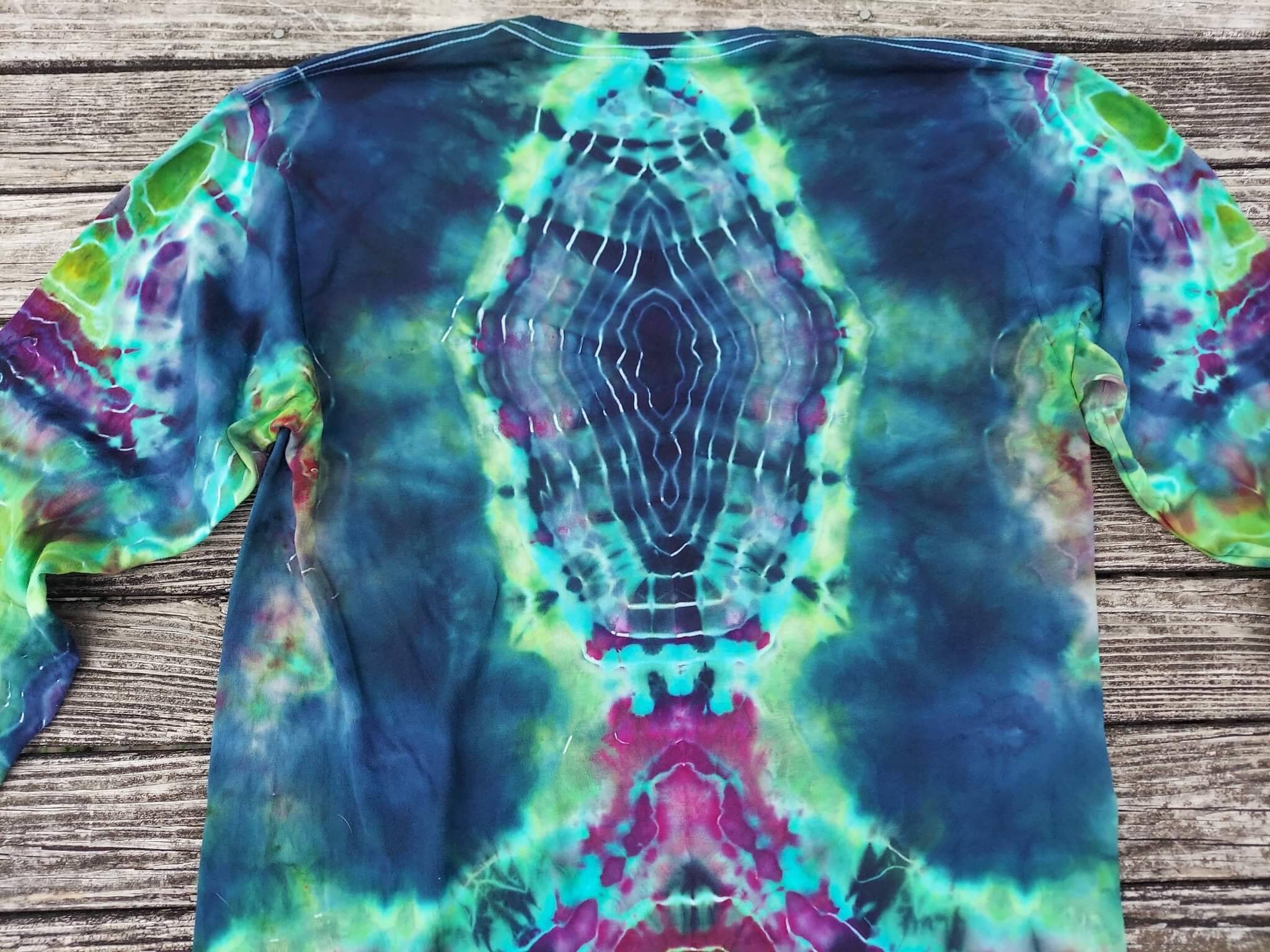 Large Tie Dye mens longsleeve shirt 371 Etsy