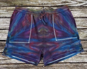 1Xl - Tie Dye Cotton Drawstring Short With Pockets by Funky Sunshine 1900