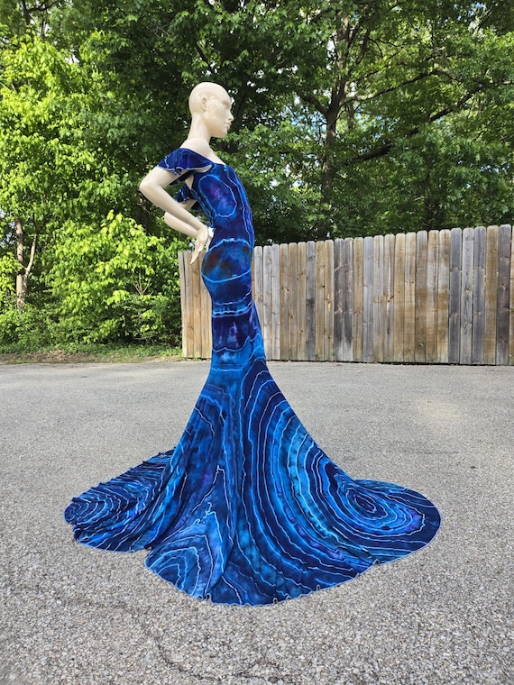 Small Tie dye wedding/maternity/photoshoot dress by Funky Sunshine