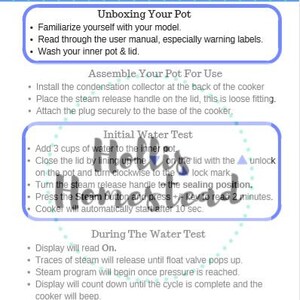 Printable Instant Pot Beginners Guide (24 Page) Recipes, Time Chart ...