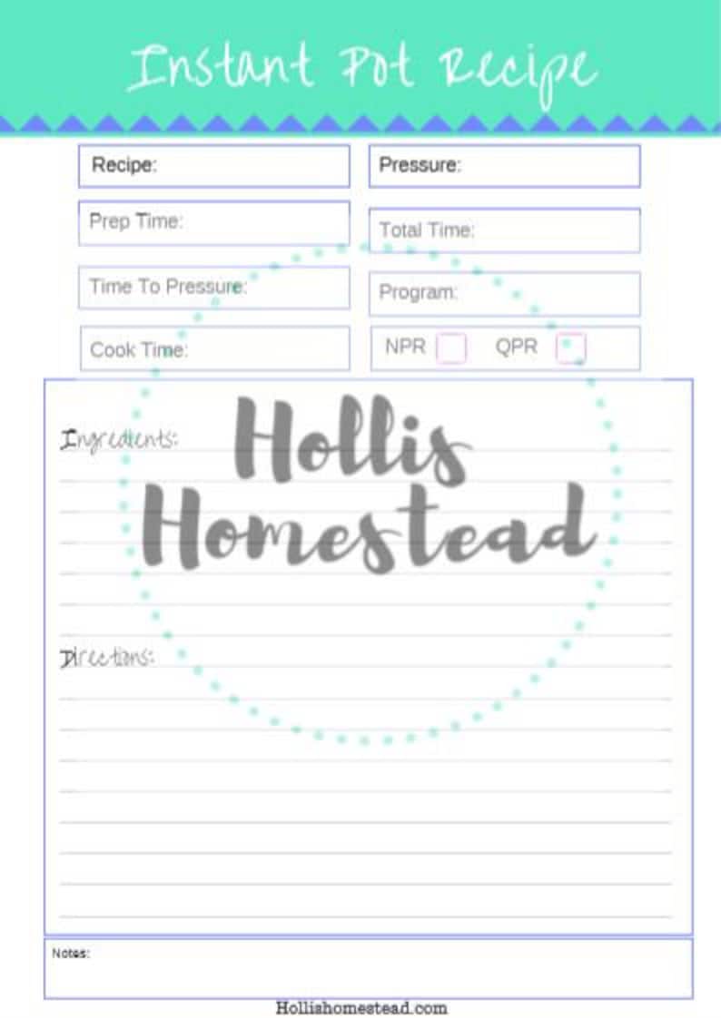 Printable Instant Pot Beginners Guide (24 Page) Recipes, Time Chart ...