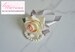 Wrist Corsage, Blush Pink Rose with silver ribbon, Bridesmaid Gifts, Wedding Flowers, Silk Flower Corsages, Prom Accessory, Corsage for mom 