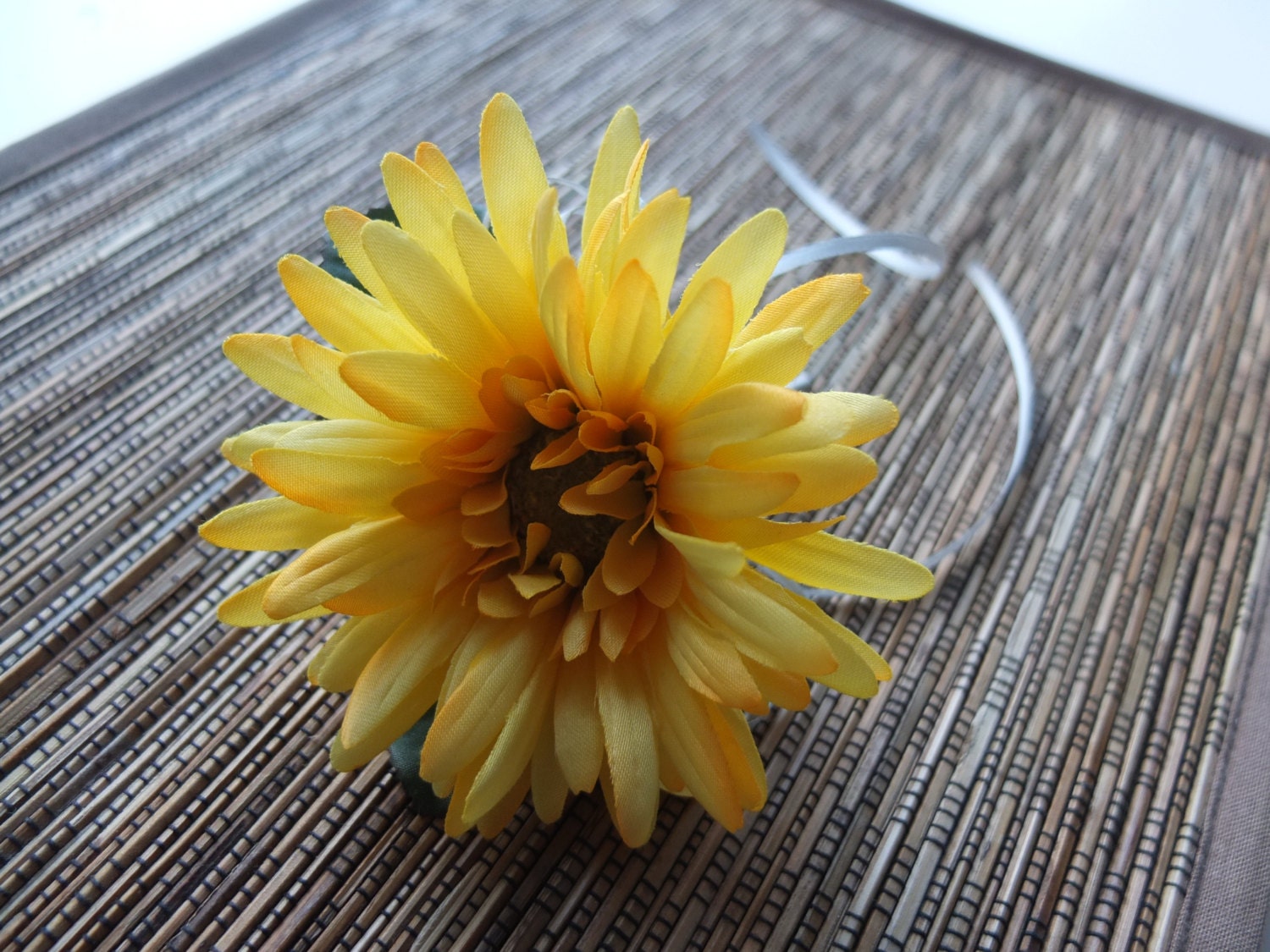 Yellow Gerbera Daisies Boutonniere Yellow Gerbera Daisies | Etsy