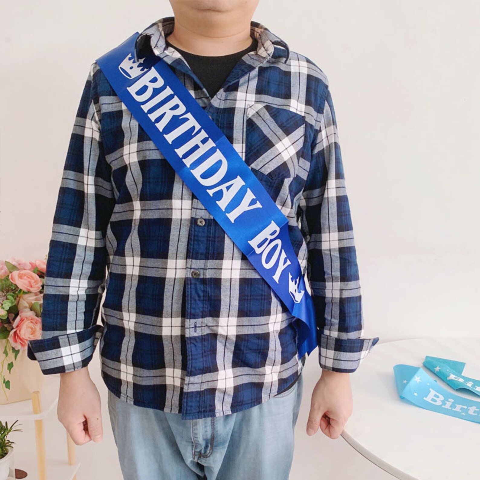 Birthday Boy Sash Glitter Blue Birthday Boy Sash Sparkle Etsy