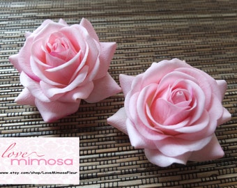 A pair of Pink Roses Hair clips, Wedding Accessories, Wedding Hair Flowers, Bridal Accessories, Hair Accessories