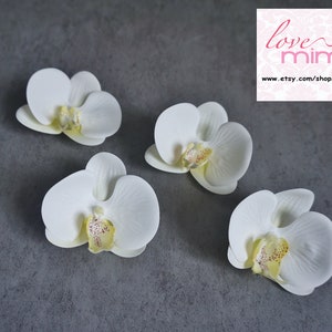 Ivory Orchid Hair clip, Wedding Accessories, white orchid Headpiece, hair pin, bridal accessories, fascinator, bridesmaid gifts, Accessory image 3