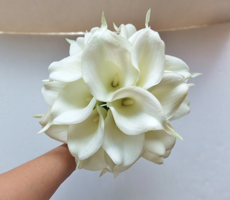 Bridesmaid Bouquets Ivory Calla Lily bridesmaid bouquet Etsy