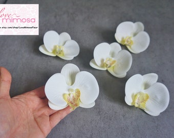 Ivory Orchid Hair clip, Wedding Accessories, white orchid Headpiece,  hair pin, bridal accessories, fascinator, bridesmaid gifts, Accessory