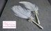 Large Ostrich Feather Pen with Pearl Brooch / Ivory Feather Pen/ Wedding Signing Pen / Guest Book Pen / Wedding Reception Accessories 