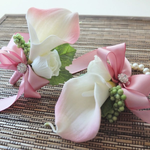 Calla Lily Corsage Etsy
