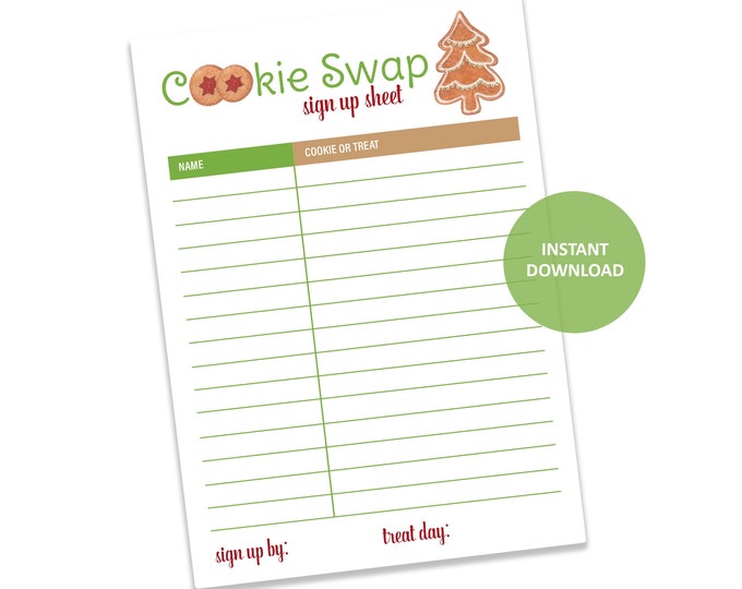 Christmas Cookie Swap SIGN UP SHEET - Il 680x540.3525840112 Pjgj 