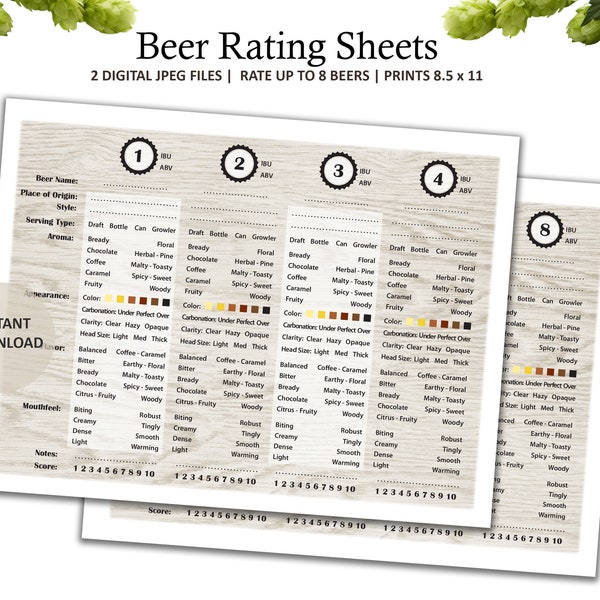 Beer Tasting Party Etsy