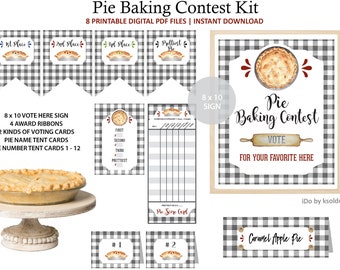 PIE BAKE OFF Contest Kit - Pie Competition - Pie Baking Contest - Pie Making Contest - Bake Off - Baking Contest - Pie - Printable -Download