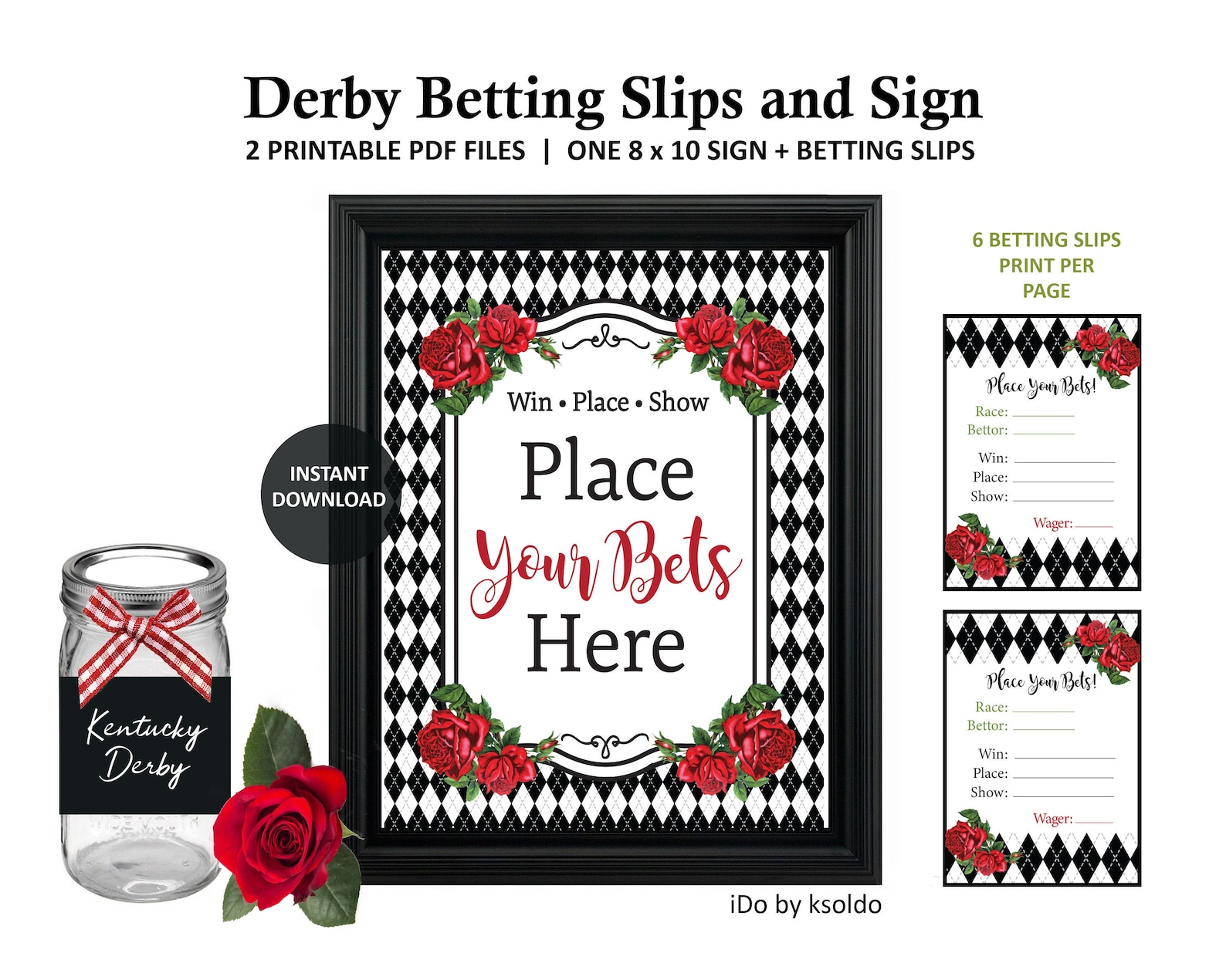 Kentucky Derby Betting Betting Kentucky Derby Party Etsy