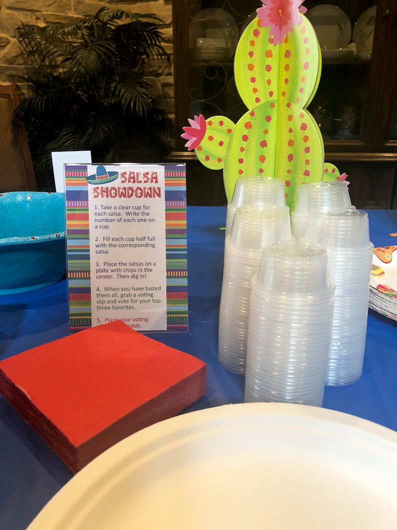 Salsa Showdown Kit Salsa Cookoff Tacos and Tequila Etsy