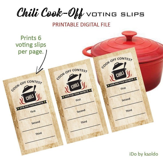 chili-cook-off-voting-ballots-chili-score-cards-chili-etsy