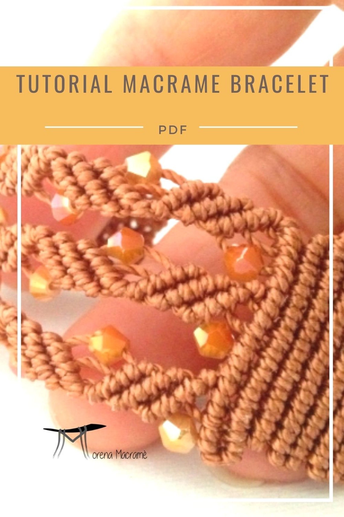 Bracelet Tutorial Macrame Pattern Pdf Modern Jewelry Step Etsy