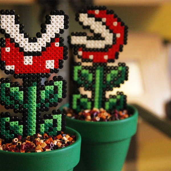 Super Mario Inspired Big Potted Piranha Plant. Two Different Models. Detachable.