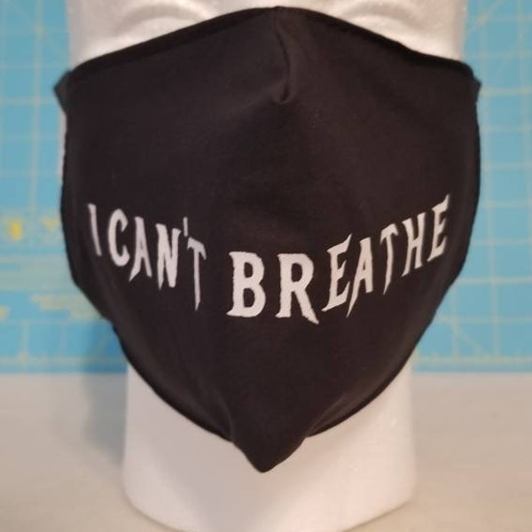 I Can't Breathe Mask, George Floyd Mask, Peaceful Protest Mask, Minneapolis, black lives matter, BLM, No Justice no peace, say their names