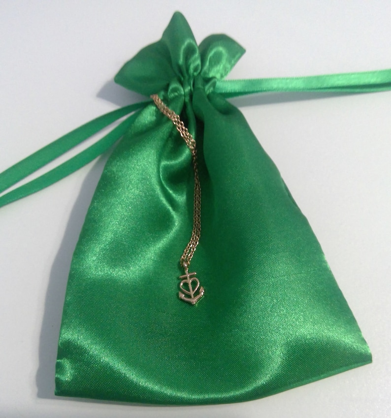 Friendship Faith Hope Anchor Necklace in Rose Gold With the Etsy