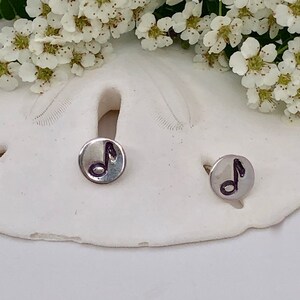 Music Note Sterling Silver Post Earrings, Studs, Music Lover, Adds Instant Music to Your Life, Gift for Musician - Music Teacher - Band...