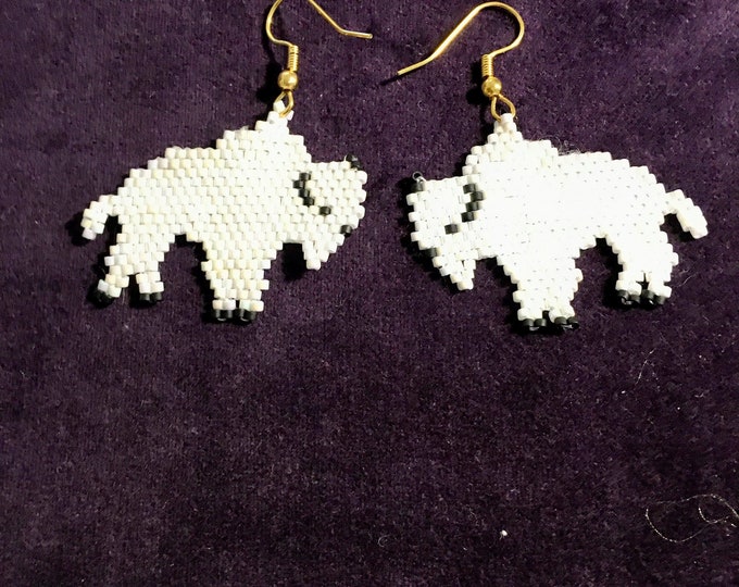 White Buffalo earrings