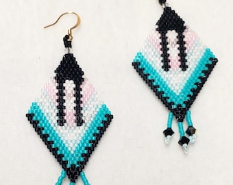 Indian Woman beaded earring