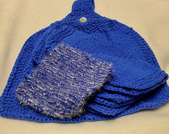 dish towel + dish cloth sets+ dish scrubber
