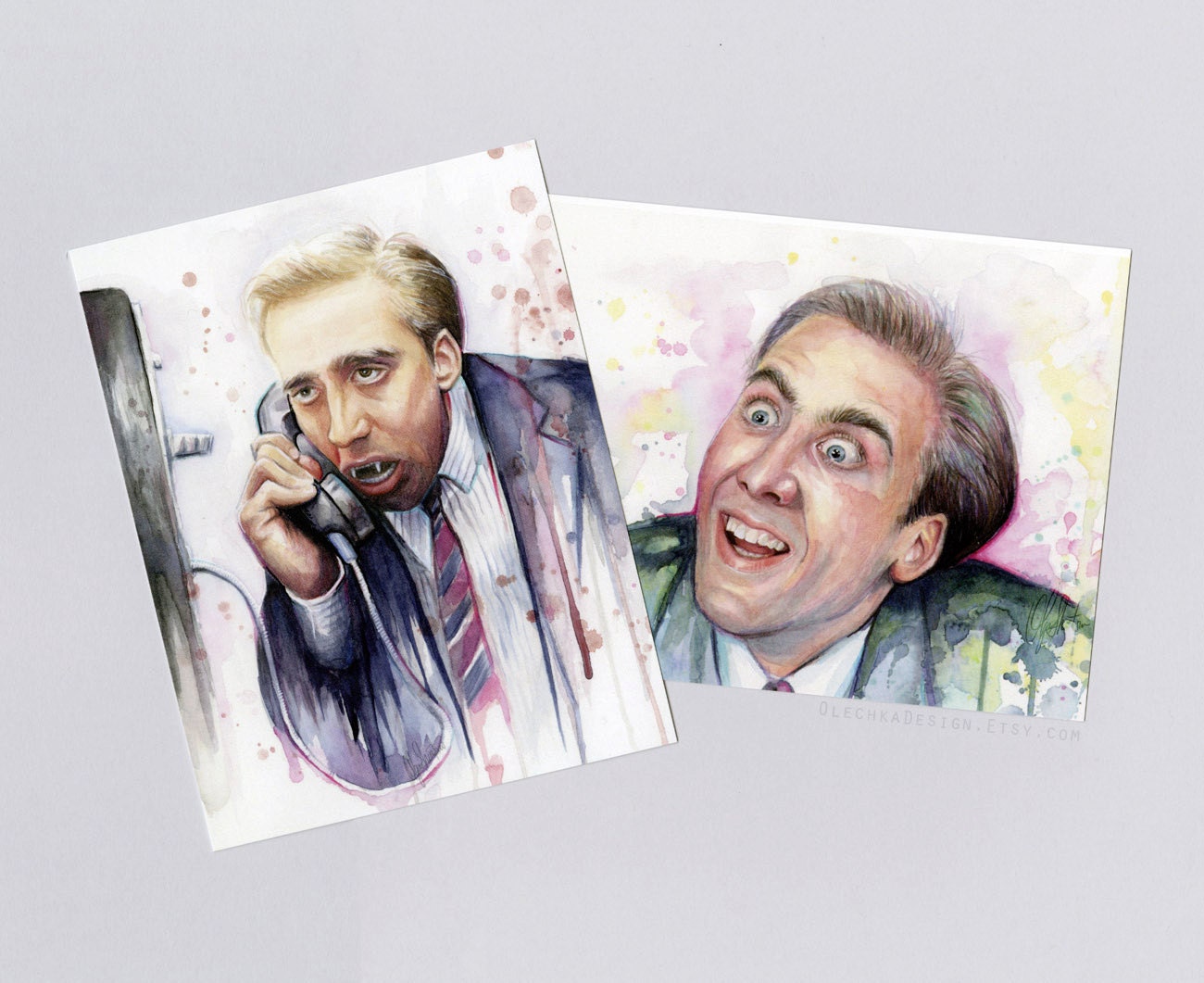 Nicolas Cage Funny Postcards Set Of 2 Cards You Dont Say Etsy