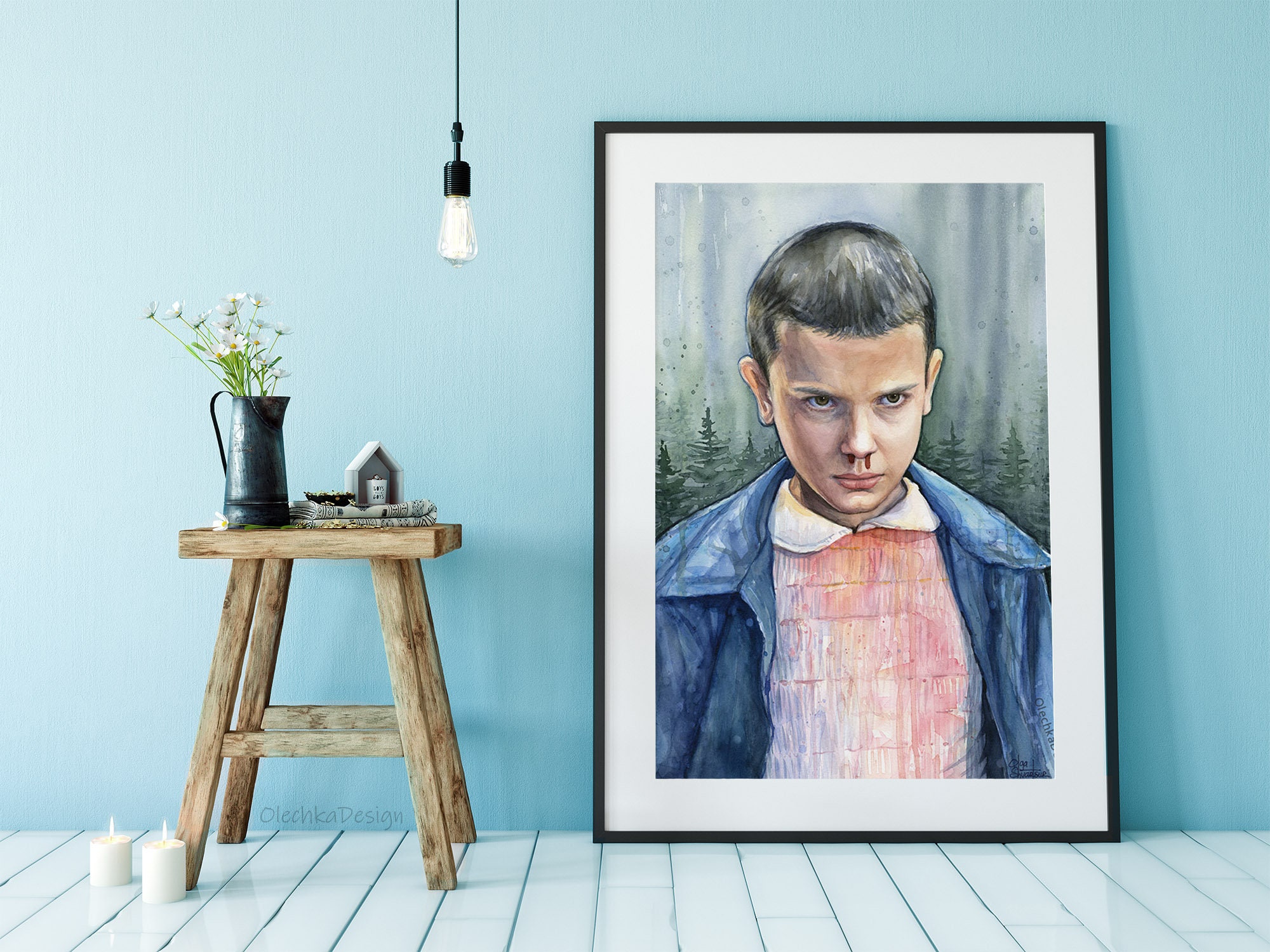 Stranger Things Eleven Jersey Photographic Print for Sale by