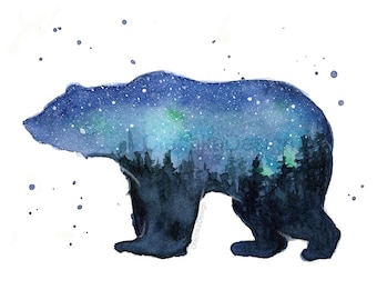 Reindeer Print Reindeer Galaxy Animal Silhouette Watercolor - Etsy Reindeer Print Reindeer Galaxy Animal Silhouette Watercolor - Etsy