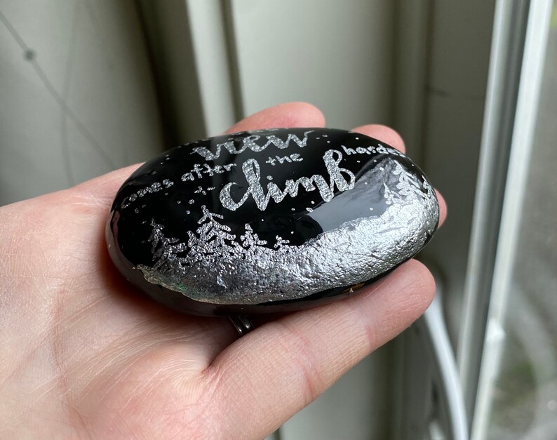 Painted Rock Motivation Quote Motivational Rocks Keepsake - Etsy