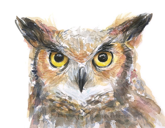 油絵　フクロウ（ミミズク） ふくろう 絵画買取・販売の小竹美術