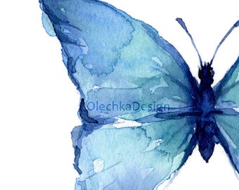 Butterfly Print, Butterfly Art, Watercolor Butterflies Painting