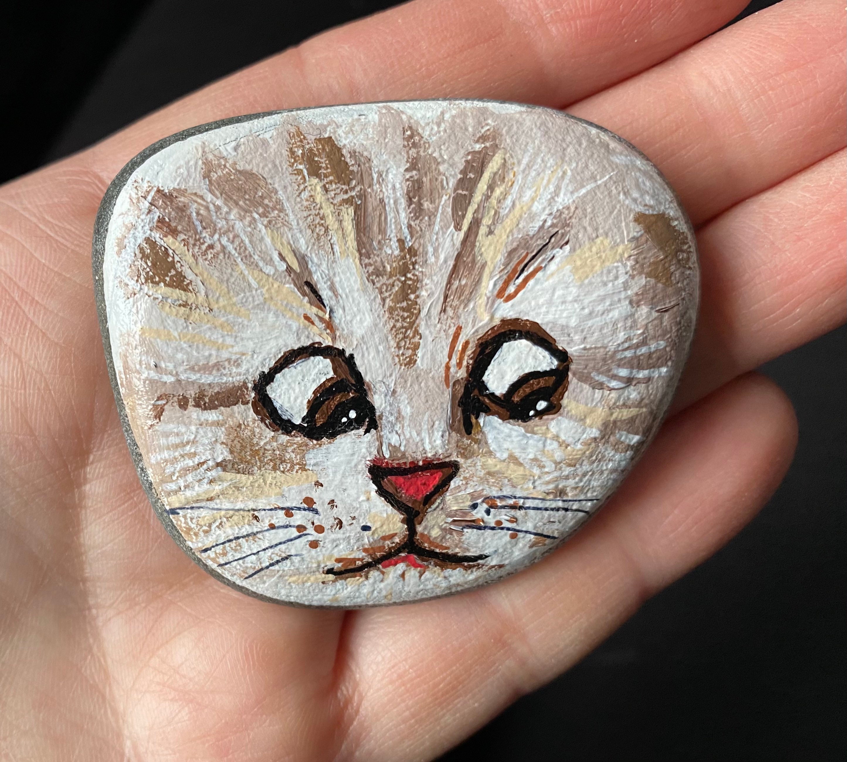 Lawyer Cat Meme Painted Rock Im Not A Cat Painting Meme Etsy