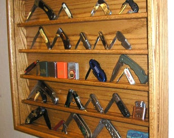 Ebony Folding Knife Pocket Knife Display Case Etsy