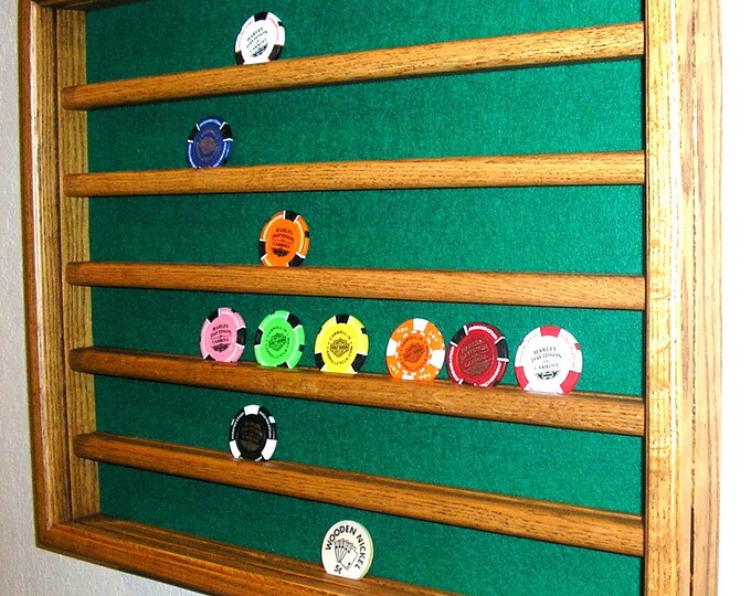 Poker Chip Display Case Etsy