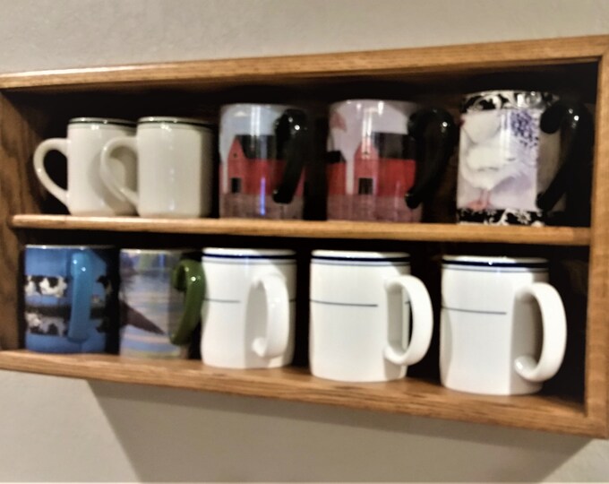 Small Coffee Mug Display Case Etsy