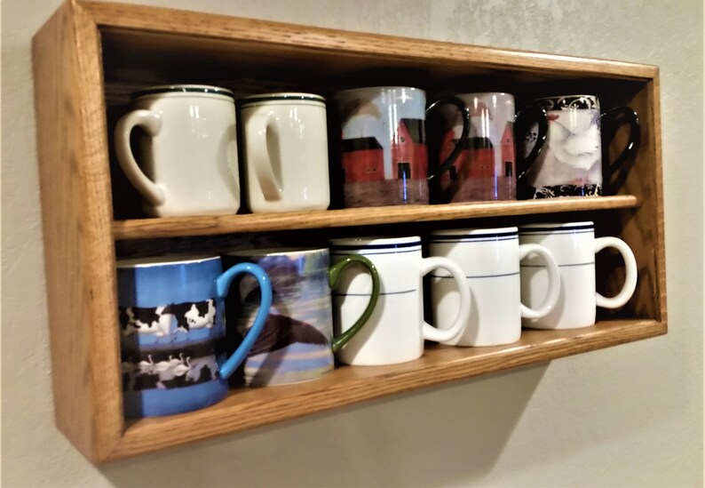 Small Coffee Mug Display Case Etsy
