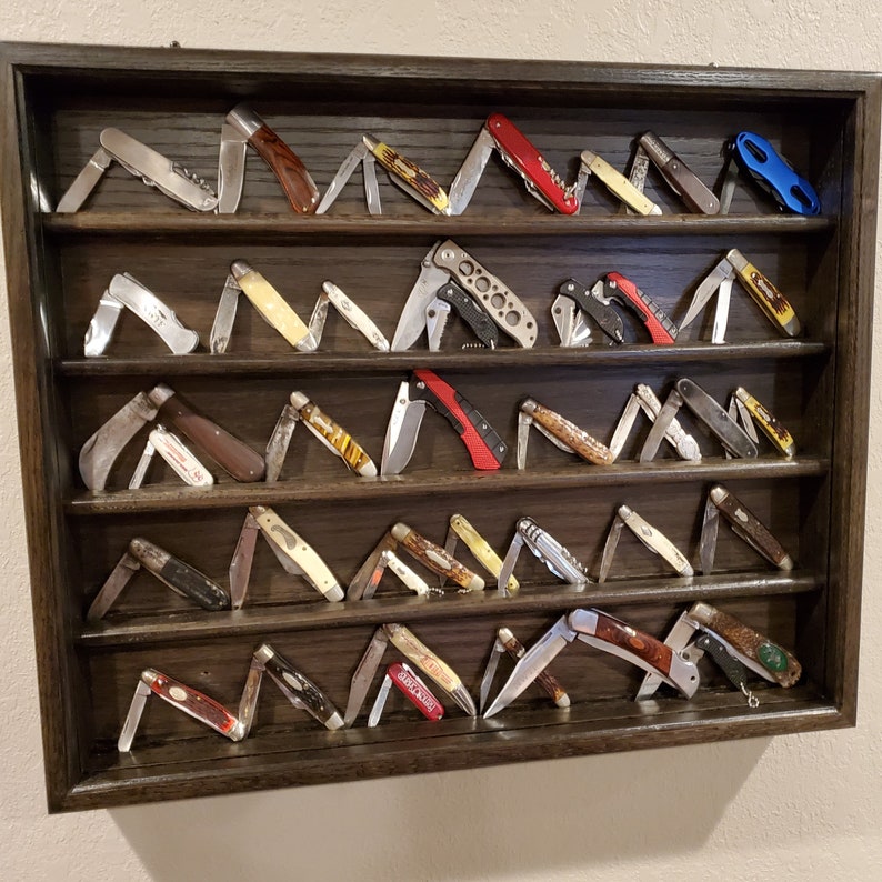 True Black Small Folding Knife/Pocket Knife Display Case Etsy Italia