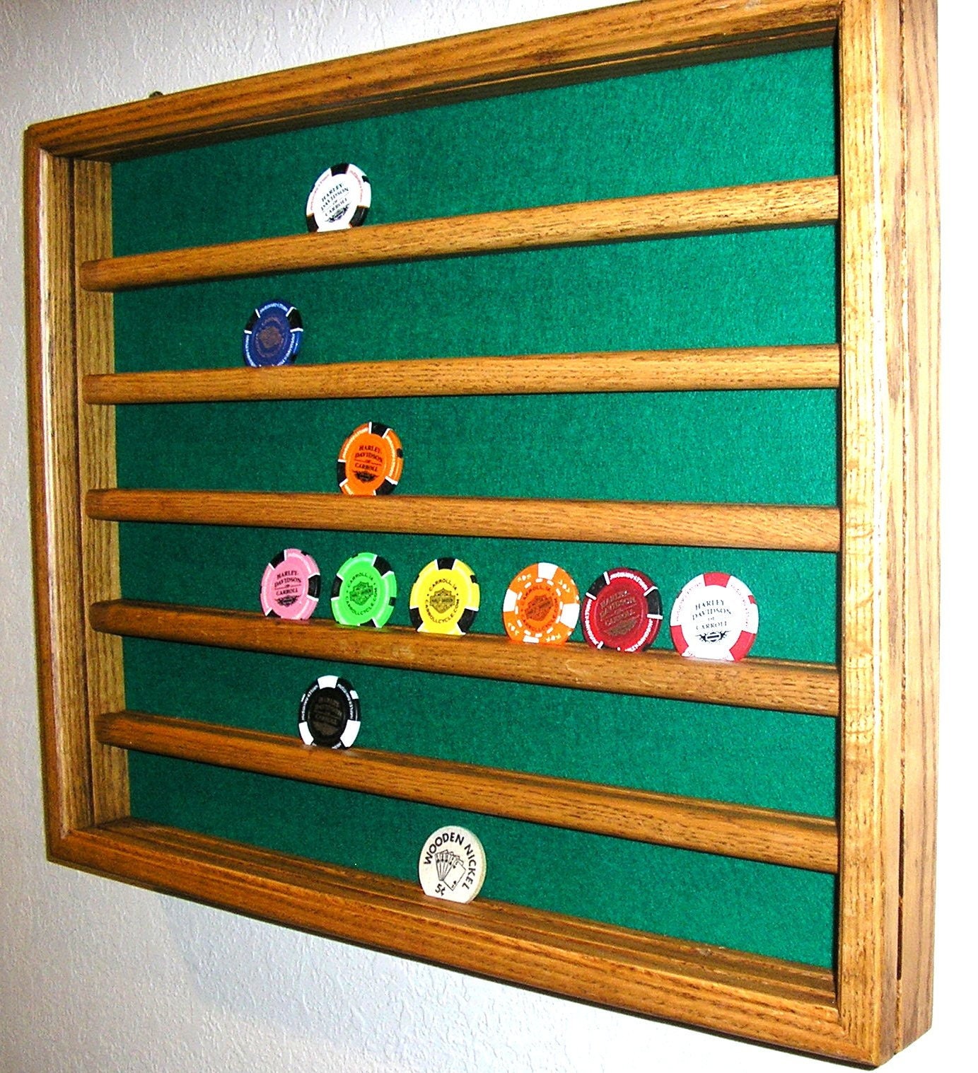 Poker Chip Display Case Etsy